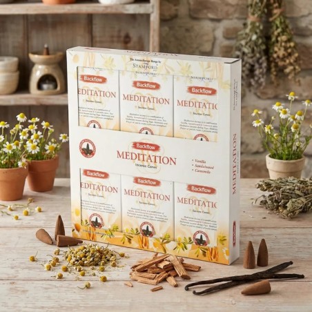 Backflow incense cones - Meditation - Gecodart