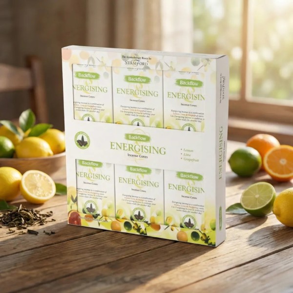 Energizing - Backflow Incense Cones x6