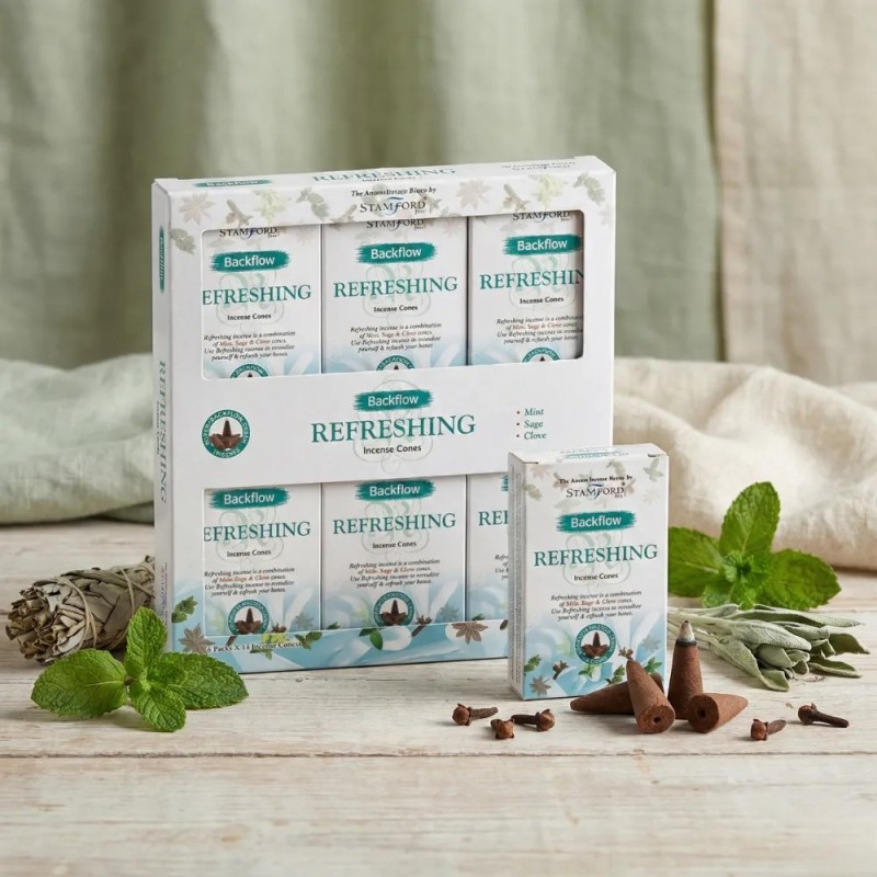 Refreshing - Backflow Incense Cones x6 Refreshing - Backflow Incense Cones x6