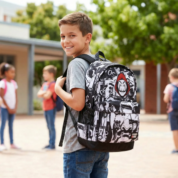 Zaino ergonomico per le scuole superiori USB integrata | Gecodart