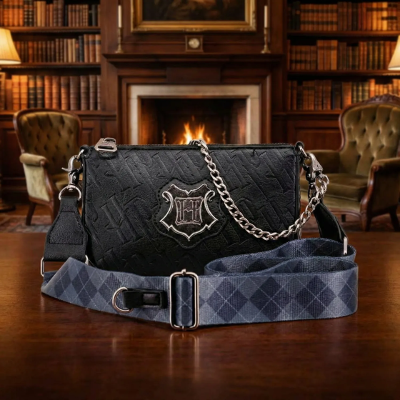 Sac à bandoulière noir Harry Potter