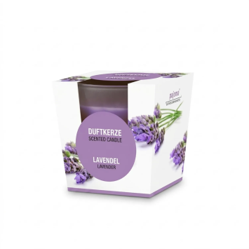 Lavender Scented Candle in Frosted Glass | Gecodart