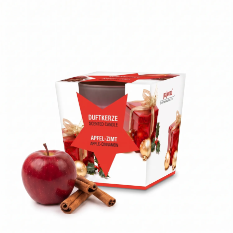 Bougie Pomme Cannelle en verre satiné | Gecodart