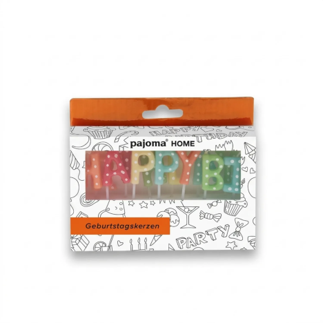 Set di 13 Candeline a Lettera Happy Birthday | Gecodart