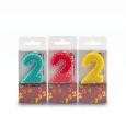 Bougie d'Anniversaire Chiffre 2
