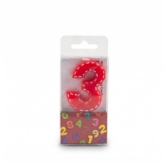Bougie d'Anniversaire Chiffre 3