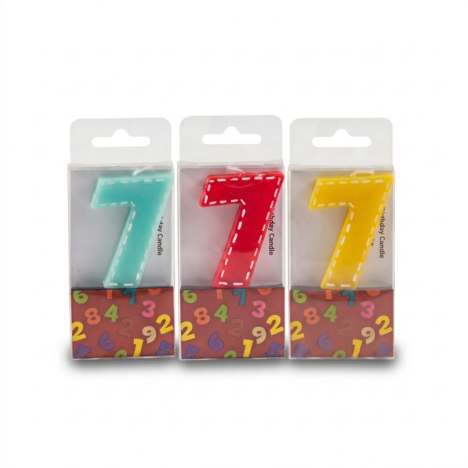 Candela Numero 7 per Torta di Compleanno | Gecodart