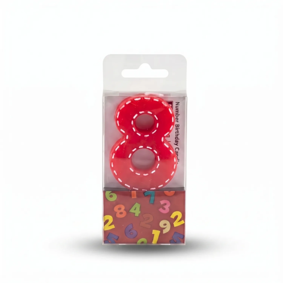 Candela di Compleanno Numero 8