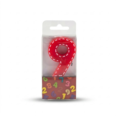 Candela di Compleanno Numero 9