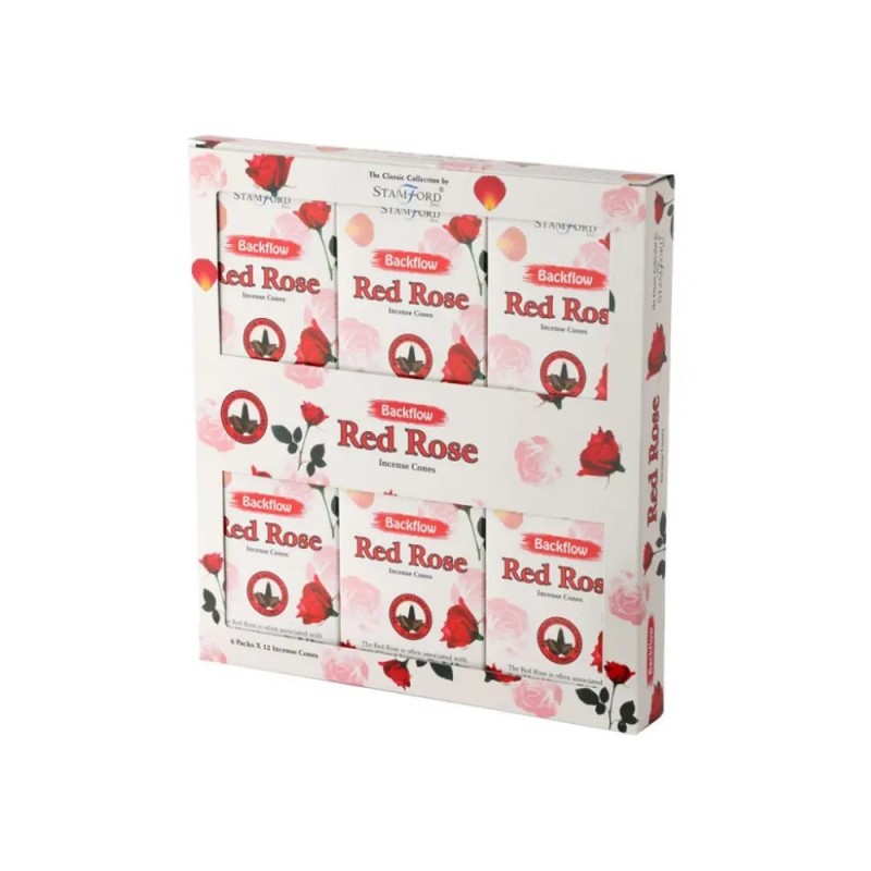 Red Rose - Backflow Incense Cones x6 Red Rose - Backflow Incense Cones x6