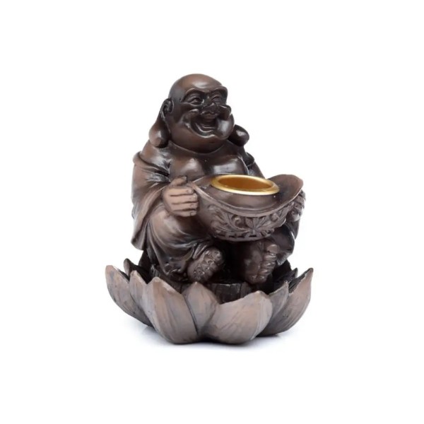 Porte encens à reflux - Bouddha Porte-bonheur - Gecodart