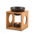 Brûle-parfum Bambou et Céramique M2 pour Huiles et Fondants de Cire Brûle-parfum Bambou et Céramique M2 pour Huiles et Fondants de Cire