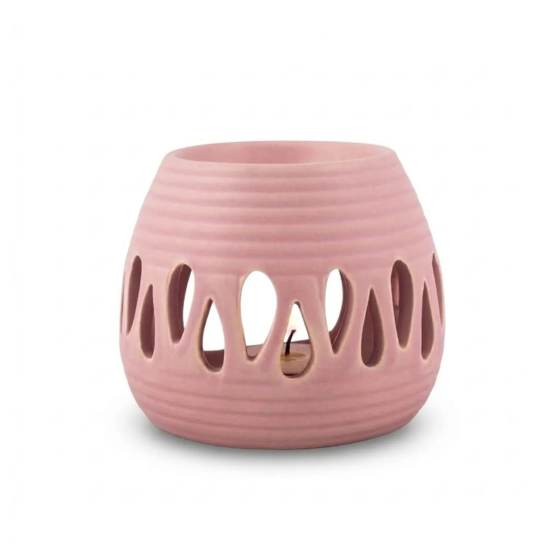 Pink Porcelain Oil Burner for the Living Room | Gecodart