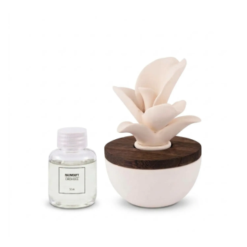 Diffusore profumo fiore in ceramica orchidea | Gecodart