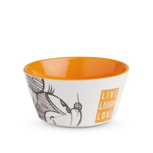 Minnie Mouse Bowl + Plate Set - Orange