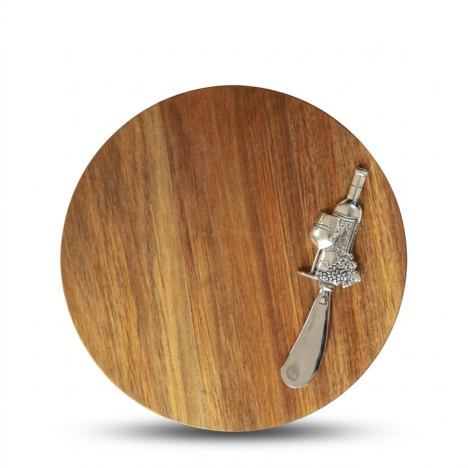 Planche Apéritif Bois Acacia avec Couteau | Gecodart