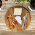 Plateau à Fromage et Charcuterie en bois d'acacia avec couteau Plateau à Fromage et Charcuterie en bois d'acacia avec couteau