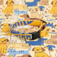 Adjustable Cotton Hummingbird Pattern Cat Collar Adjustable Cotton Hummingbird Pattern Cat Collar