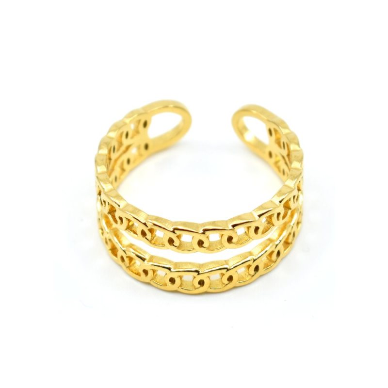 Gold ring, adjustable