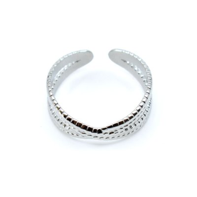 Bague argenté, ajustable