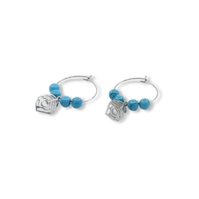 Earrings natural stone turquoise
