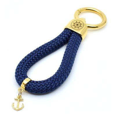 Blue sailor style key ring