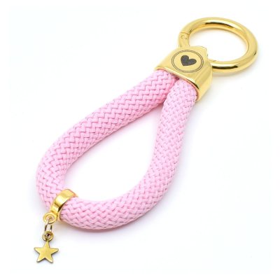 Pink sailor style key ring