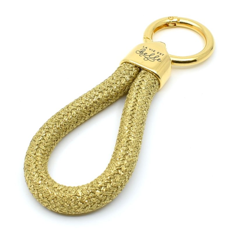 Golden sailor style key ring