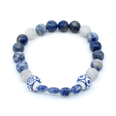 Natural stone bracelet blue...