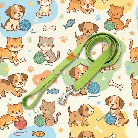 Guinzaglio per cani Nyanza artigianale morbido e ultra-resistente