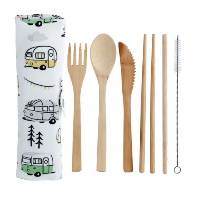 Bamboo cutlery set, 6...
