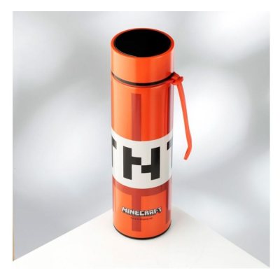 Insulated bottle with digital thermometer, Minecraft TNT