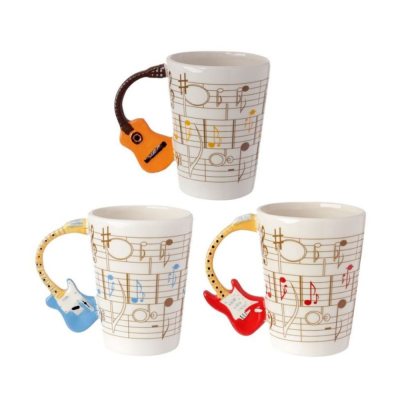 Mug partitions musicales - Guitare blue