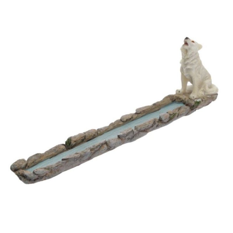 Protector of the North Incense Holder - River Spirit Wolf