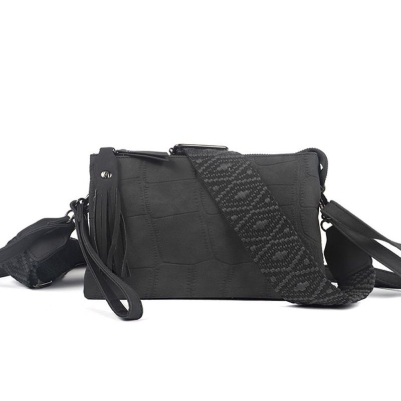 New Orleans Shoulder Bag and Pouch - Black