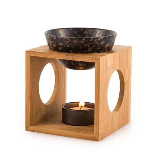 Bamboo deco M2 - Bruciatore di profumi e cera fondente