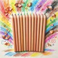 Dog Colored Pencil Holder with 12 Pencils Included