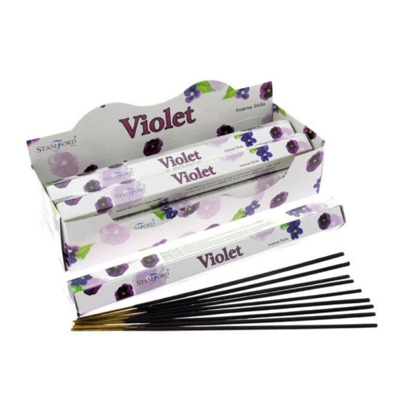 Räucherstäbchen in Premium-Qualität – Violett – 6 x 20