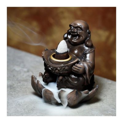 Bruciatore di incenso a riflusso - Buddha fortunato