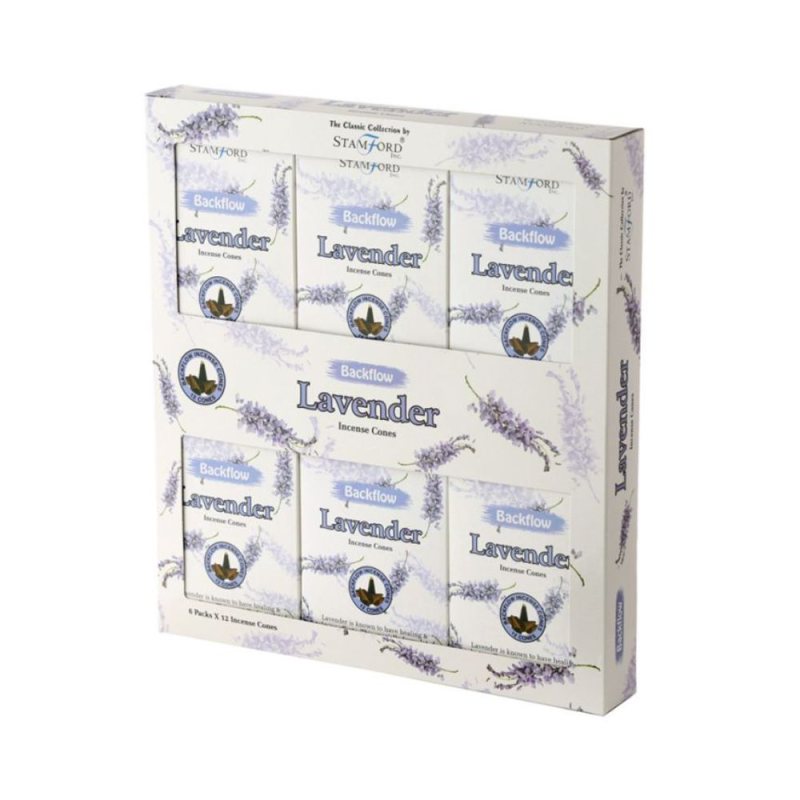 Backflow Räucherkegel – Lavendel – 6 x 12