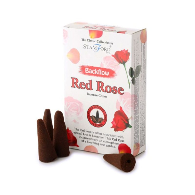 Backflow Incense Cones - Red Rose