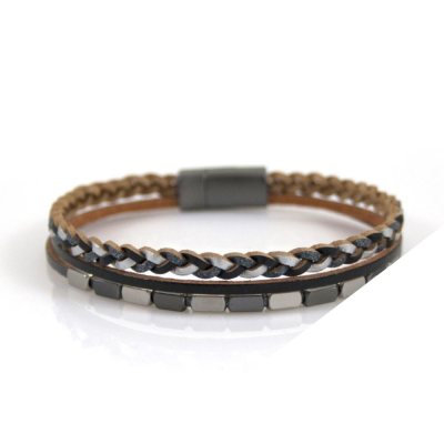 Bracelet Chloé - Noir/Argent