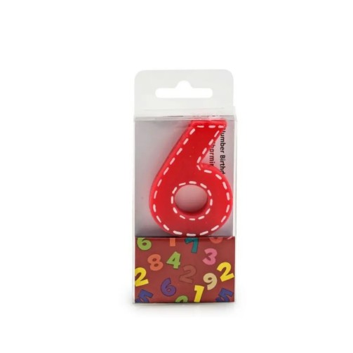 Bougie d'anniversaire - Chiffre 6