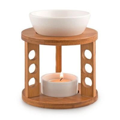 Bamboo and ceramic incense burner - Model 1
