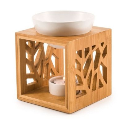 Bamboo and ceramic incense...