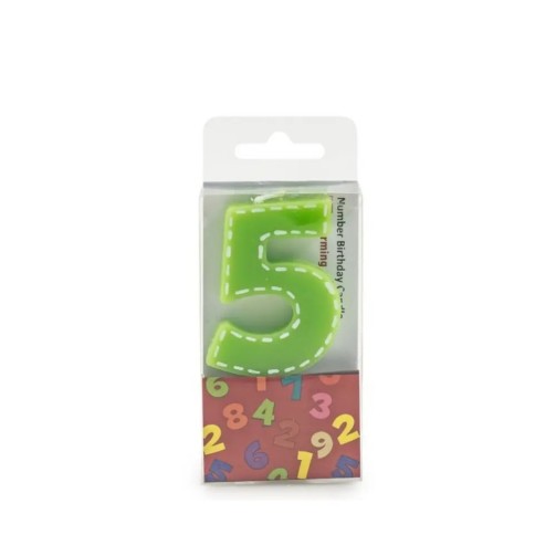 Bougie d'anniversaire - Chiffre 5