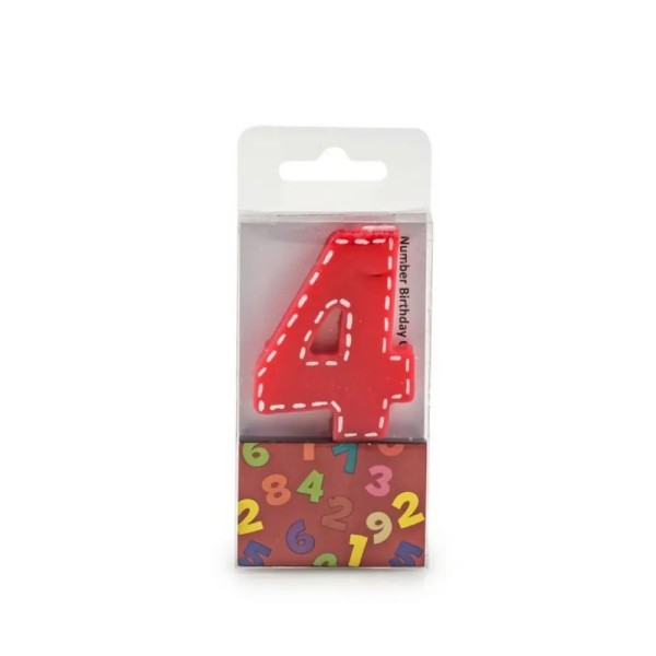 Bougie d'anniversaire - Chiffre 4