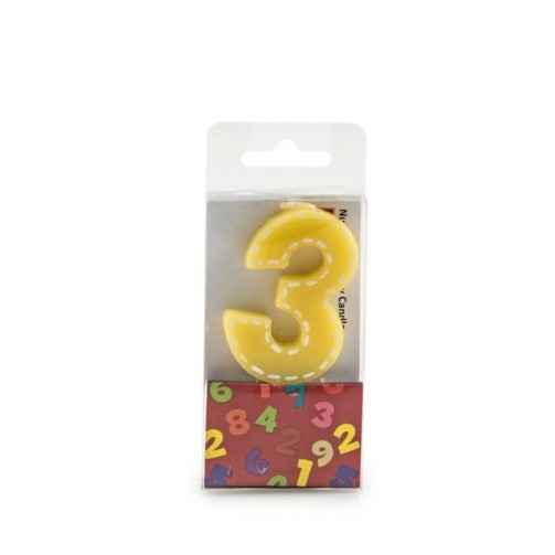 Bougie d'anniversaire - Chiffre 3