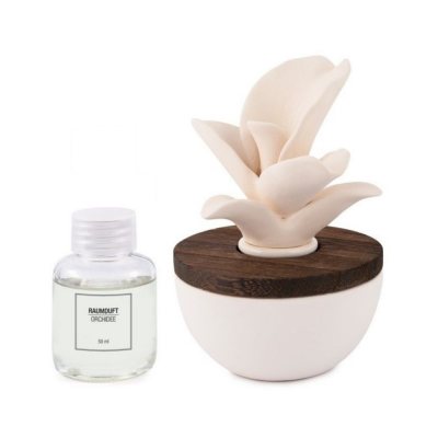 Ceramic Flower Fragrance Diffuser - Orchid