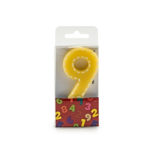 Chiffre 9 - Bougie d'anniversaire